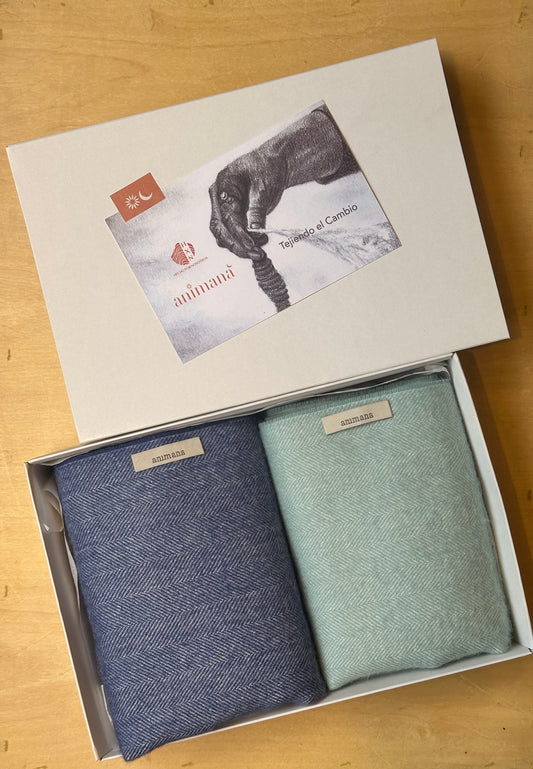 Set 2 Bufanda Jorgelina | 100% Baby Alpaca