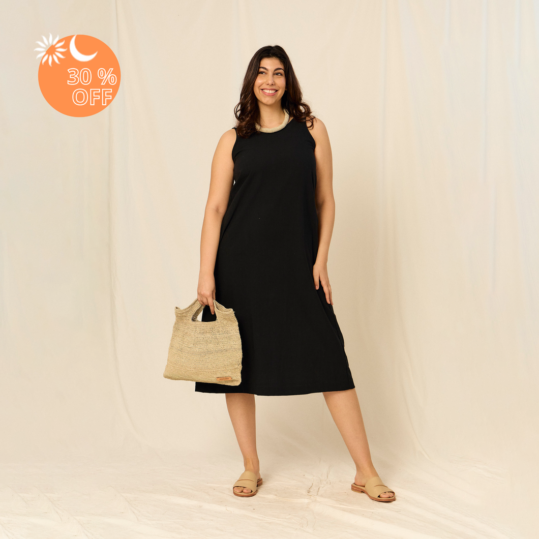 Vestido Matilde | Algodón | Negro