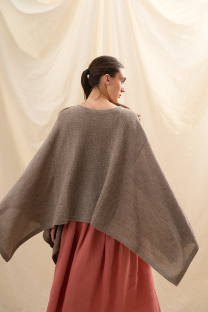 Poncho Fuerte Classic| 100% Baby Alpaca