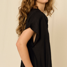 Melina Dress | Linen | Black