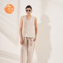 Top Susana | Linen | Sand