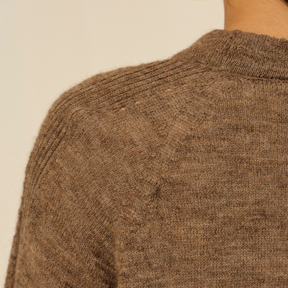Nicola Cardigan | Llama, Merino &amp; Cotton | Grey 