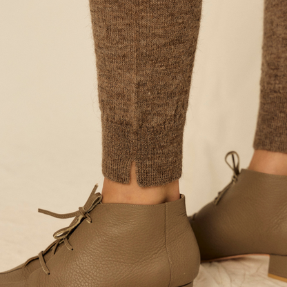 Estela Slipper | Llama &amp; Merino | Pecan 