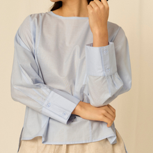 Top Irma | Cotton | Sky blue