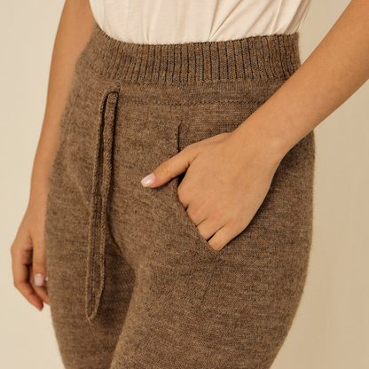 Estela Slipper | Llama &amp; Merino | Pecan 