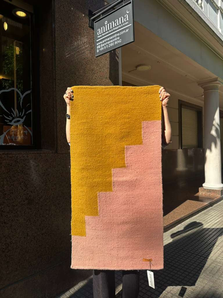 Alfombra Guillermina | Oveja | Rosa y Naranja