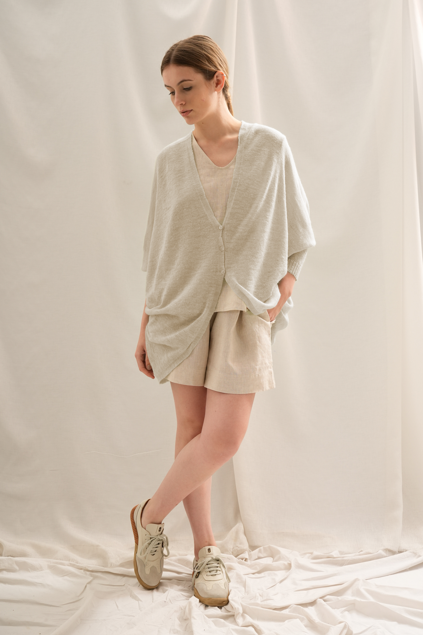 Cárdigan Faxilin | 30% Lino, 70% Baby Alpaca