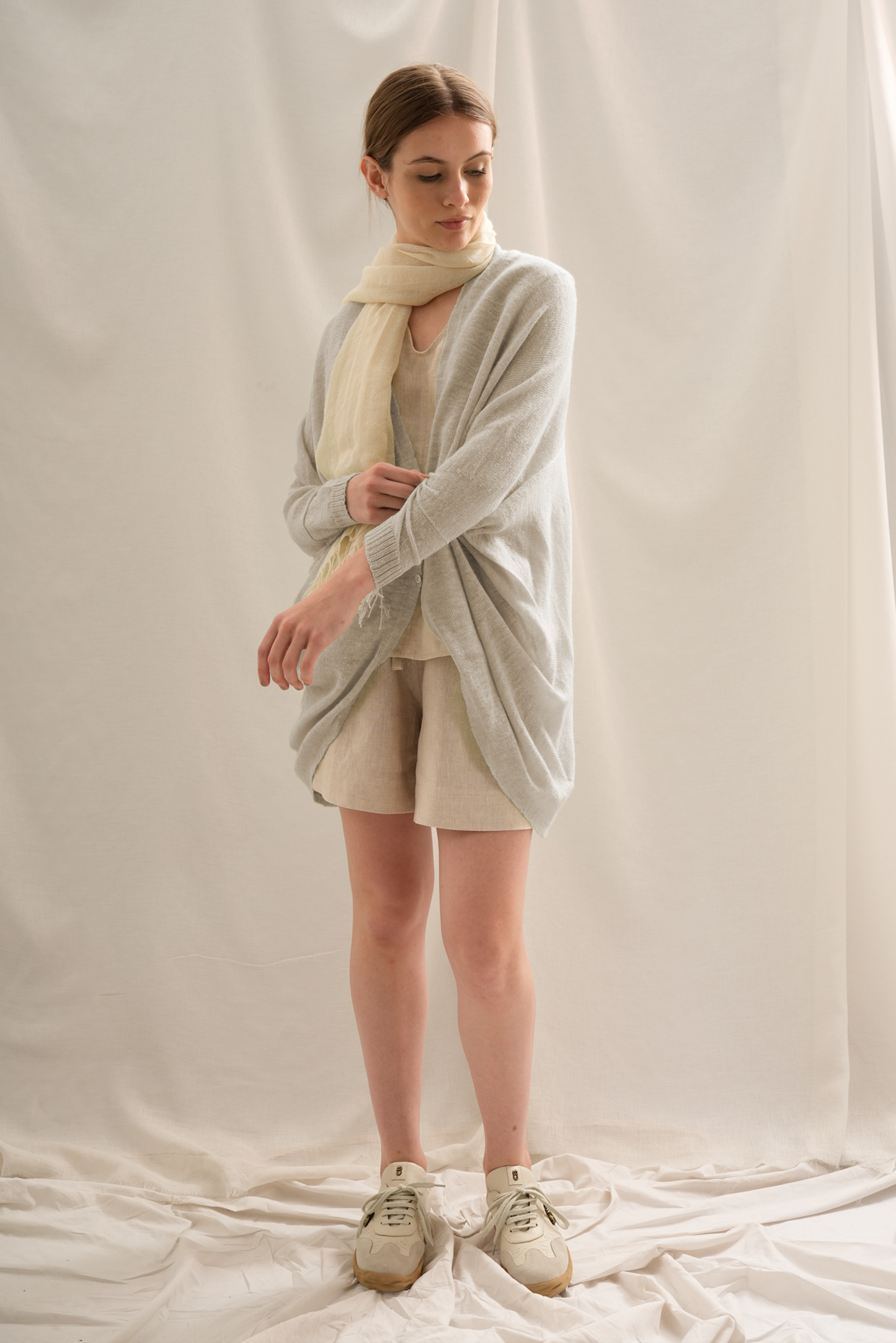 Cárdigan Faxilin | 30% Lino, 70% Baby Alpaca