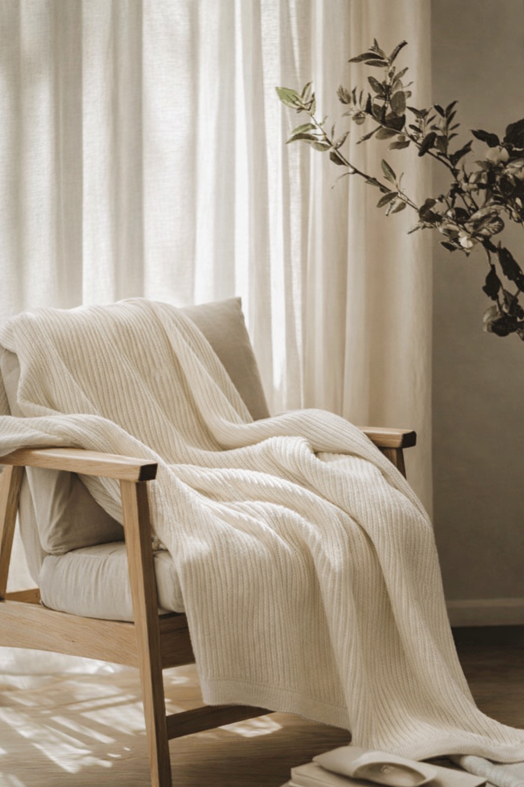 Manta Larah Grande | 55% Algodón, 25% Llama, 20% Merino