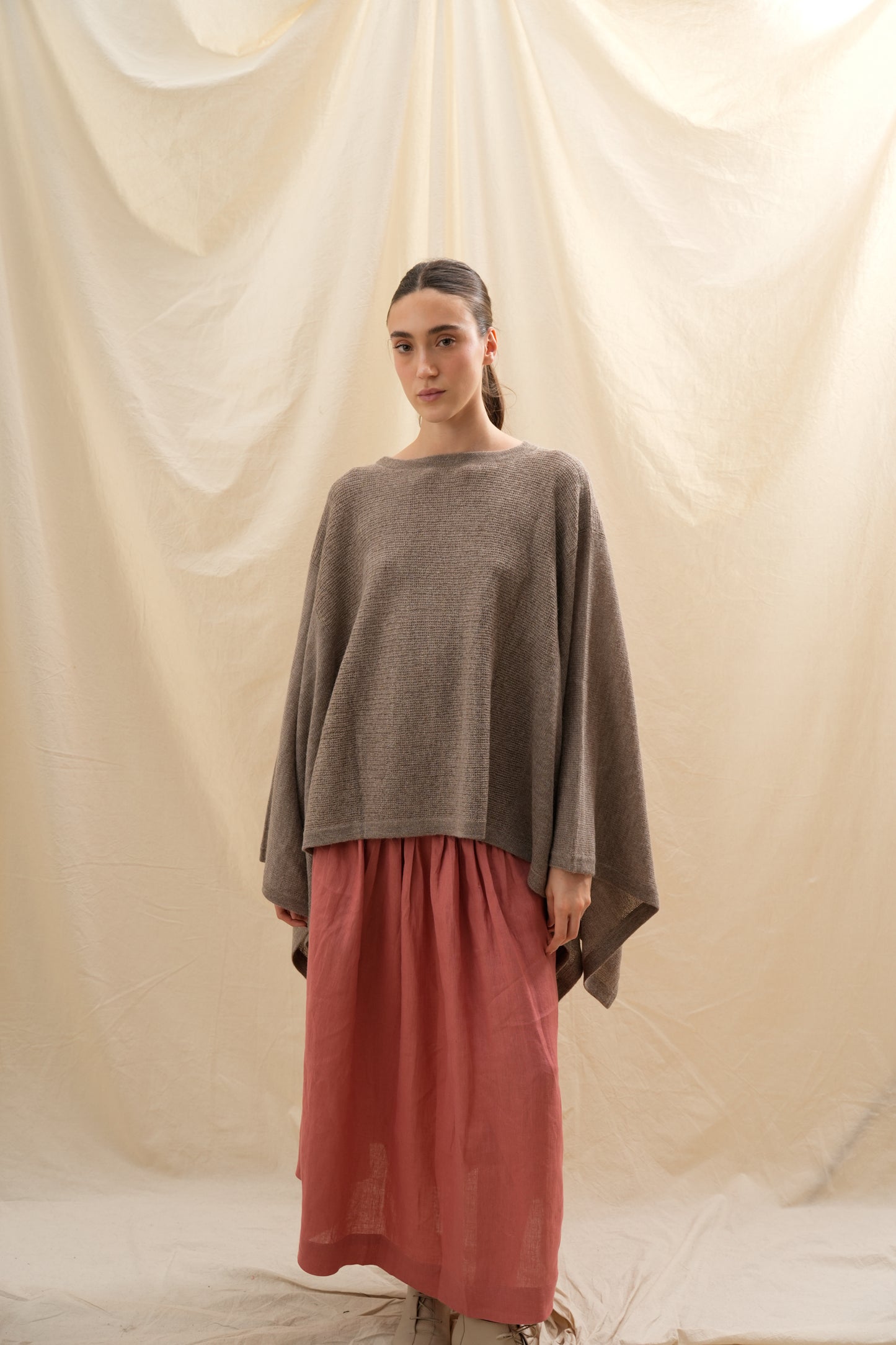Poncho Fuerte Classic| 100% Baby Alpaca