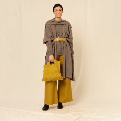 Ruana Lara l 55% Algodón, 25% Llama, 20% Merino