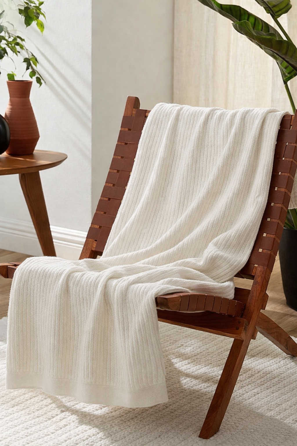 Manta Larah Bebe | 55% Algodón, 25% Llama, 20% Merino