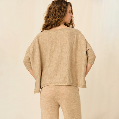 Sweater Fadriana | Baby Llama & Merino | Lágrima