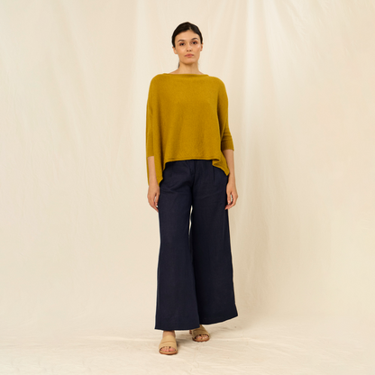 Fadriana Sweater | Baby Llama &amp; Merino | Corn 