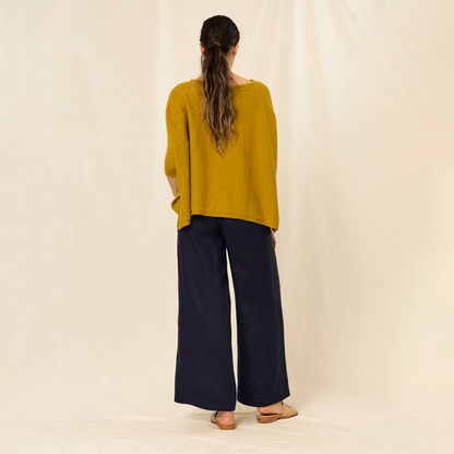Fadriana Sweater | Baby Llama &amp; Merino | Corn 