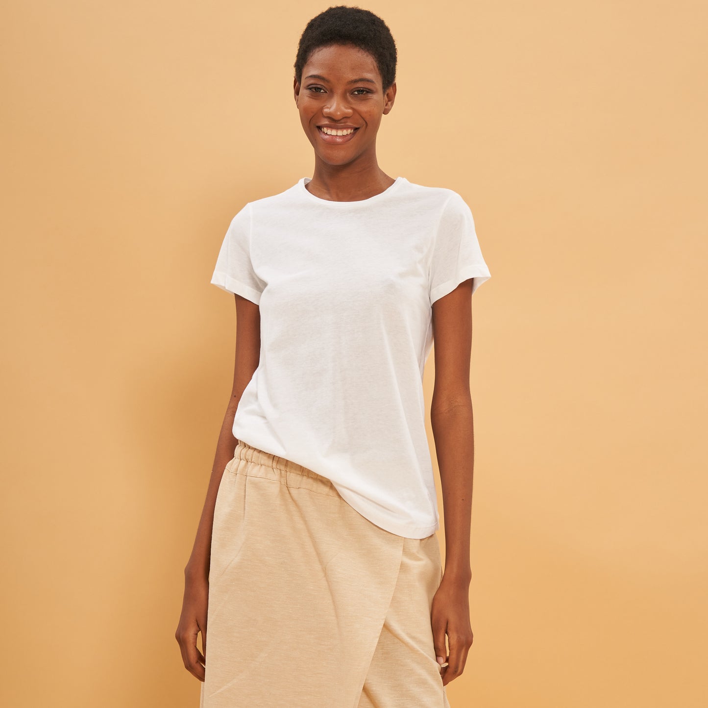 Sara T-shirt | Cotton | White