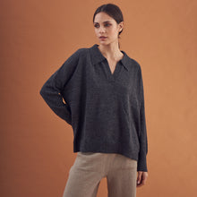 Sweater Monsieur | Baby Alpaca | Gris Oscuro