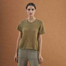 Pía T-shirt | Llama, Merino &amp; Cotton | Green
