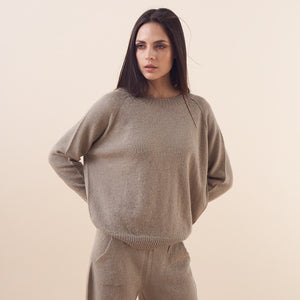 Sweater Clara | Llama & Merino | Gris