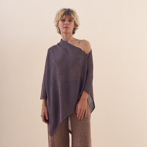 Poncho Faplana | Baby Alpaca | Lavender 