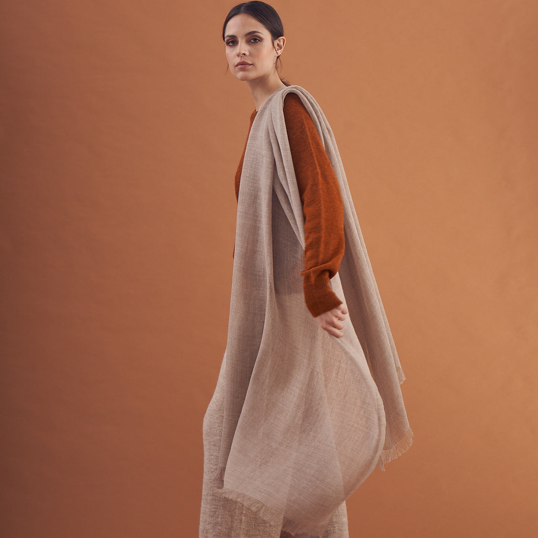 Chal Jorgelina | Baby Alpaca | Beige