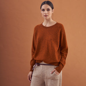 Sweater Clara | Llama & Merino | Ladrillo
