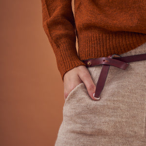 Sweater Clara | Llama & Merino | Ladrillo
