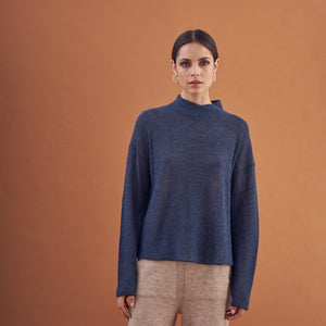 Sweater Full | Baby Alpaca | Azul