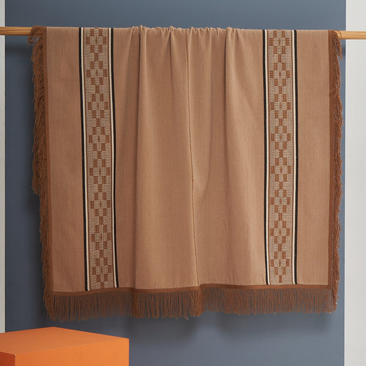 Danavi Blanket | Llama and sheep | Shades of brown