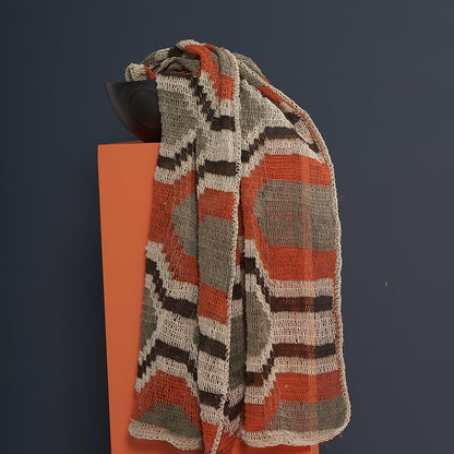 Paño H'on'at | Chaguar | Naranja, Verde y Marrones