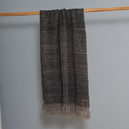 Manta Nicolasa | Baby Llama | Gris & Negro