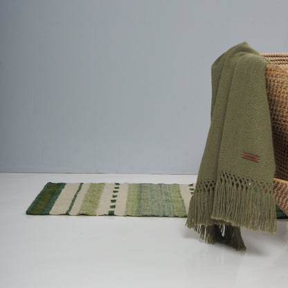 Mampa Rug | Sheep | Natural and Green