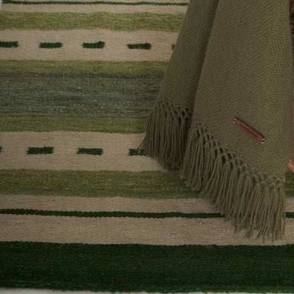 Mampa Rug | Sheep | Natural and Green