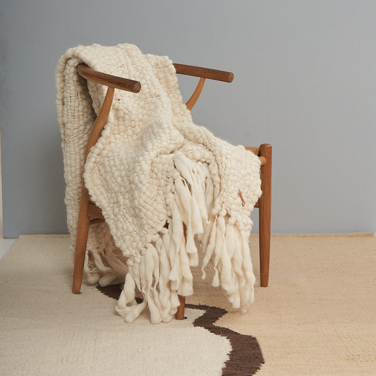 Dalma Blanket | Merino | Natural 