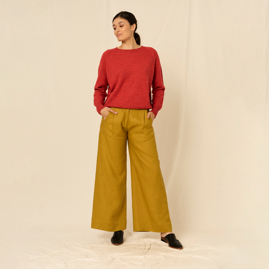 Sweater Clara | Llama & Merino | Tomate
