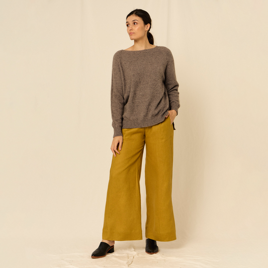 Sweater Anastasia | Llama, Merino & Algodón | Taupe