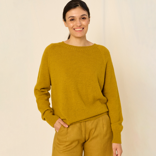 Sweater Clara | Llama & Merino | Maíz