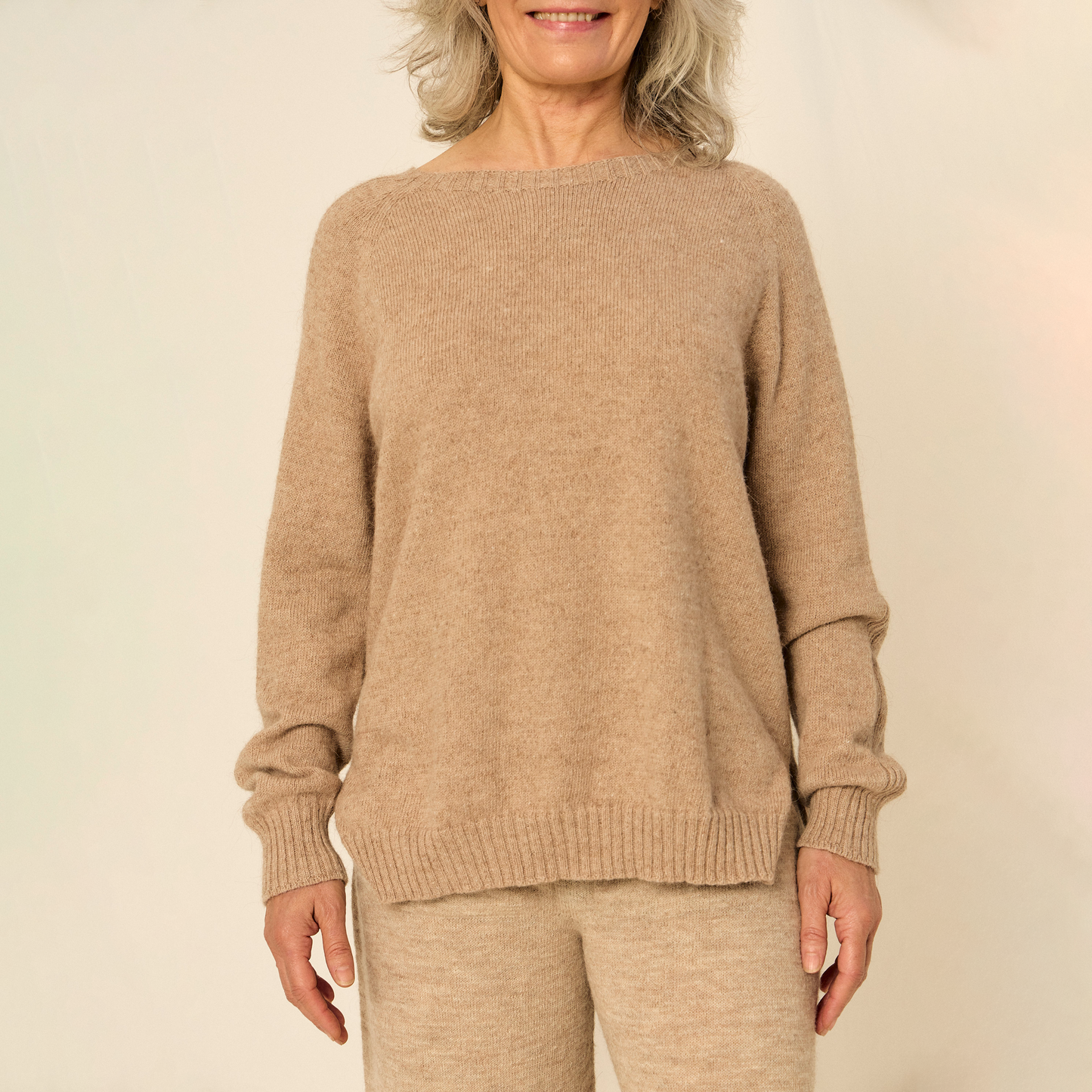 Anastasia Sweater | Llama, Merino &amp; Cotton | Camel