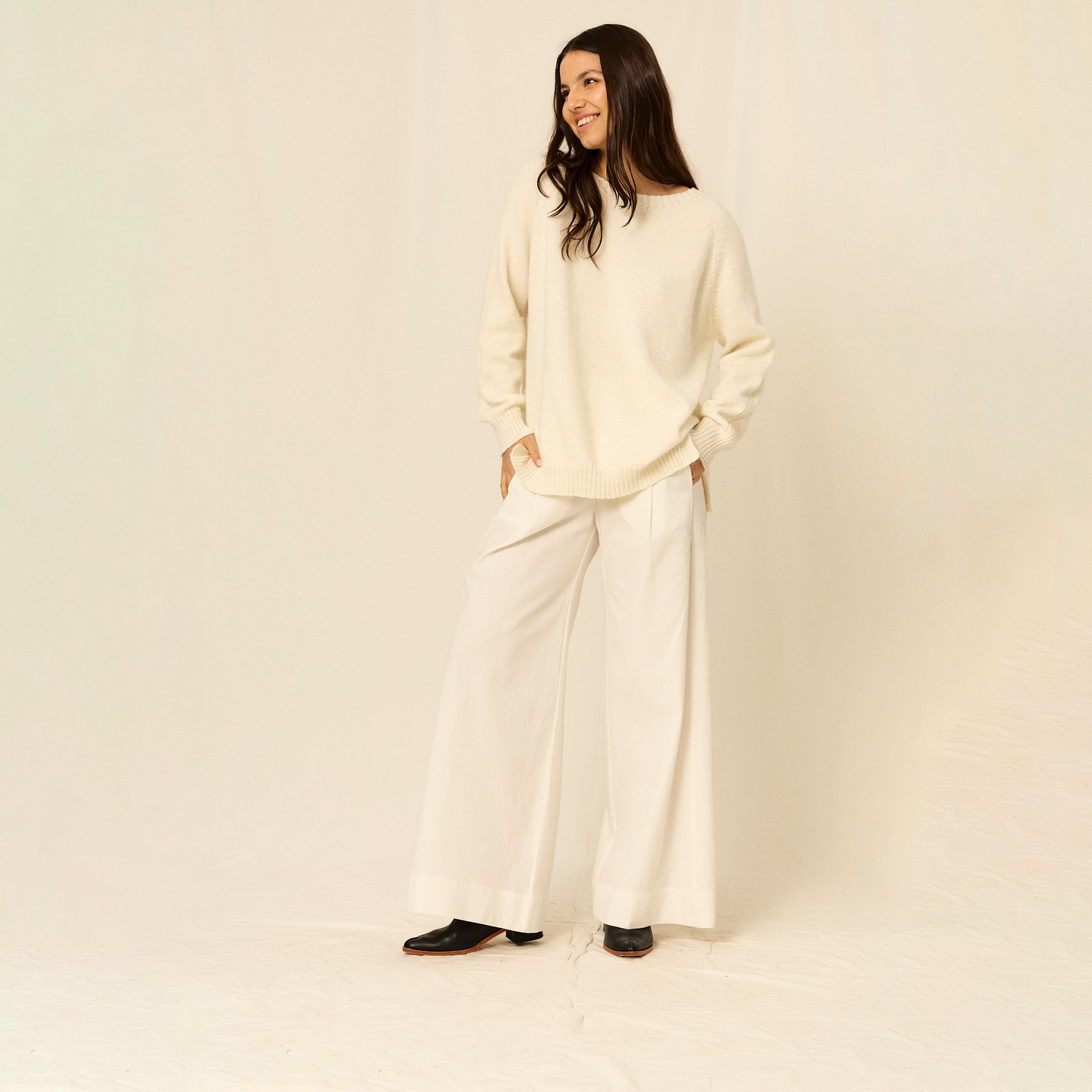 Sweater Anastasia | 55% Algodón, 25% Llama, 20% Lana Merino