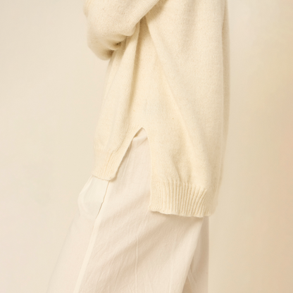 Anastasia Sweater | Llama, Merino &amp; Cotton | Natural