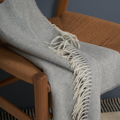 Dail Travel Blanket | Baby Alpaca | Light grey