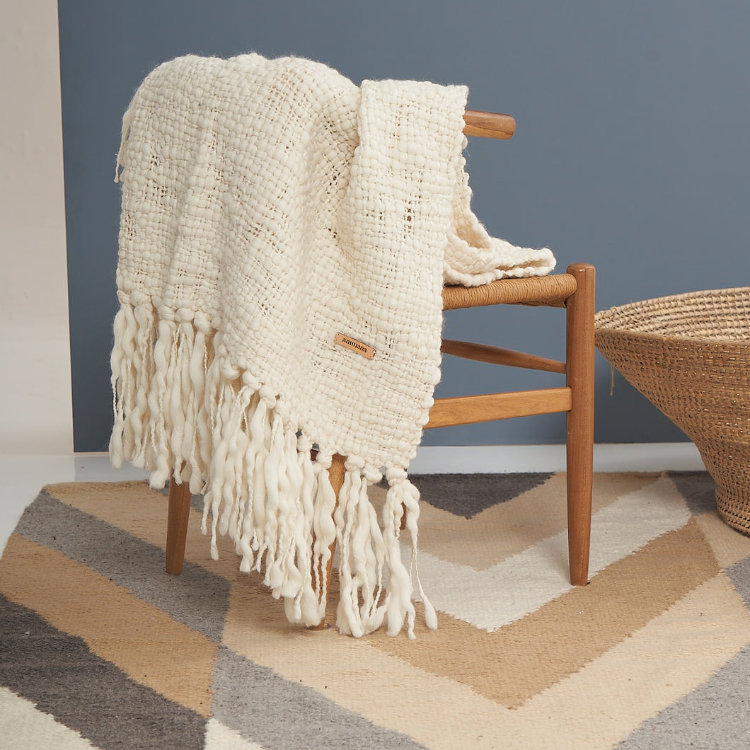 Delight Blanket | Merino wool | Natural 