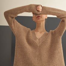 Augusta Sweater | Llama, Merino &amp; Cotton | Camel