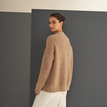 Cardigan Nicola | Llama, Merino & Algodón | Camel