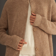 Nicola Cardigan | Llama, Merino &amp; Cotton | Camel