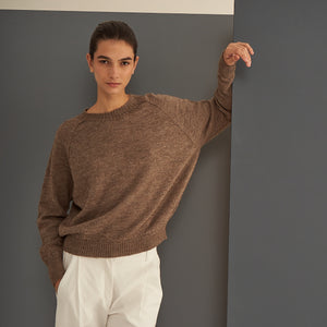 Sweater Clara | Llama & Merino | Pecán