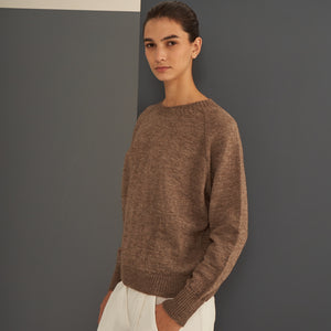 Sweater Clara | Llama & Merino | Pecán
