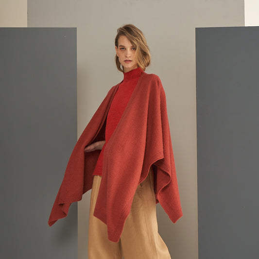 Ruana Marina | Llama & Merino | Teja