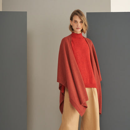 Ruana Marina | Llama & Merino | Teja
