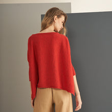 Sweater Fadriana | Baby Llama & Merino | Tomate